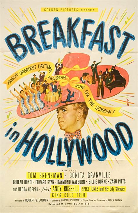 Breakfast in Hollywood Original 1946 U.S. One Sheet Movie Poster ...