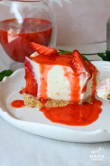 Cheesecake Aux Fraises Sans Cuisson Une Aiguille Dans L Potage