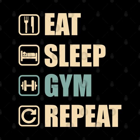 Eat Sleep Gym Repeat Funny Gym Lovers T Fitness Gym Tapestry