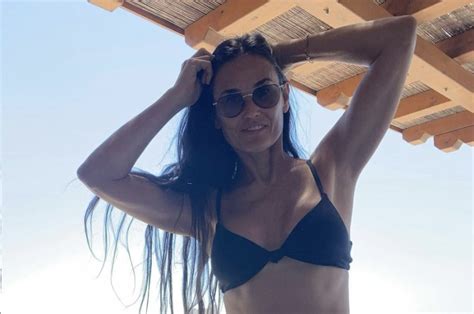 Demi Moore 58 Enjoys Another Day In Paradise With Bikini Photo