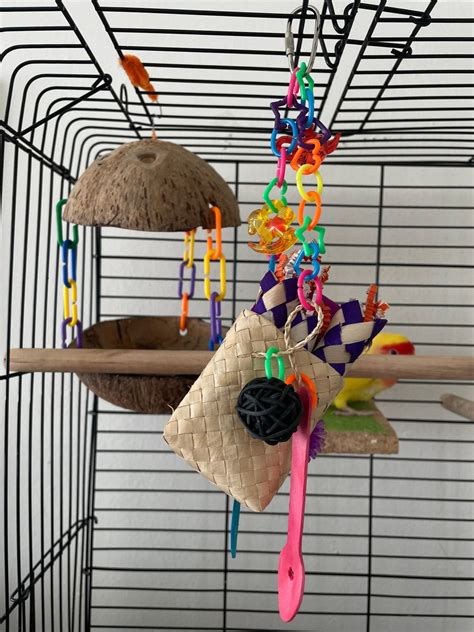 Toys for Birds in Cages bird Party Goodie Bag Colorful Stimulating ...