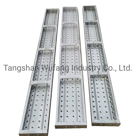 Hot Sale 4m Scaffold Steel Plank Price Galvanized Scaffolding Platform Metal Plank Walk Boards