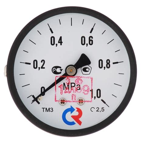 Манометр TM310T Dy 63 с задним подключением 1/4", 0-10 бар купить в ...