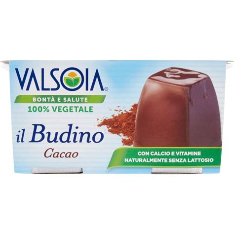 Valsoia Budino Al Cioccolato Vegetale Conf 2 Vasetti Gr 115