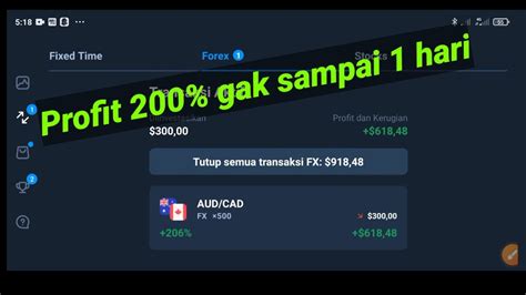 Profit Juta Di Trading Forex Olymp Trade Gak Smpai Hari Youtube