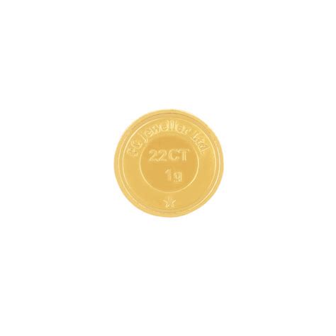 The 1 Gram 22K Precious Gold Coin by PC Jeweller