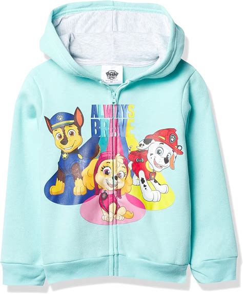 Paw Patrol Everest Toddler Girls Fleece Half Zip Hoodie Purple 2t