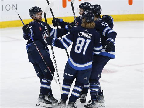 Scheifele Scores 3 Jets Beat Canucks To Snap 3 Game Skid