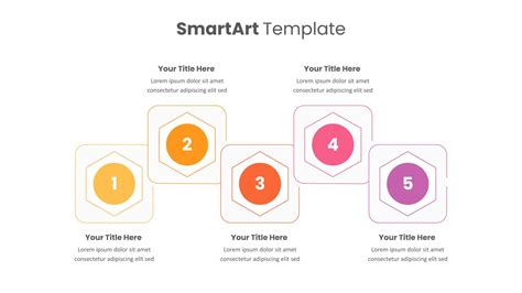 Six Step Horizontal Power Point Flow Chart Template And Google Slides