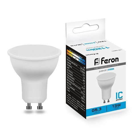Светодиодная Лампочка Feron GU10 Рефлектор 1120 Лм 6400 К - купить в ...