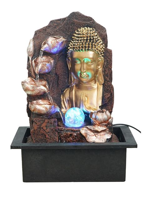 Buddha Indoor Water Fountain Tabletop For Homeoffice Etsy