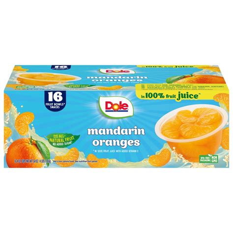 Dole Mandarin Orange Cup Nutritional Information Besto Blog