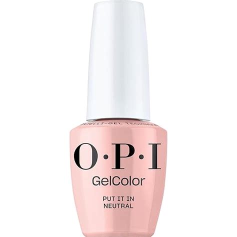 Amazon OPI GelColor Put It in Neutral Sheer Soft Nude Pink Crème LED Cure Gel Nail Polish
