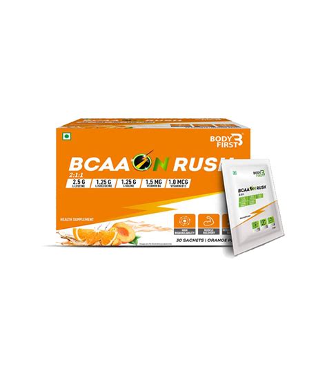 Body First BCAA ON RUSH with 2:1:1 | 30 Sachets - Trickfit
