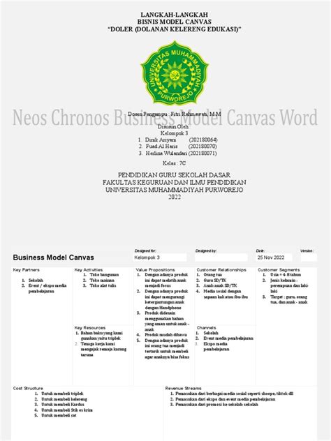 Business Model Canvas | PDF