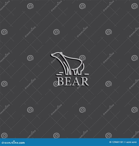 Bear brand Logo stock vector. Illustration of brown - 129601181