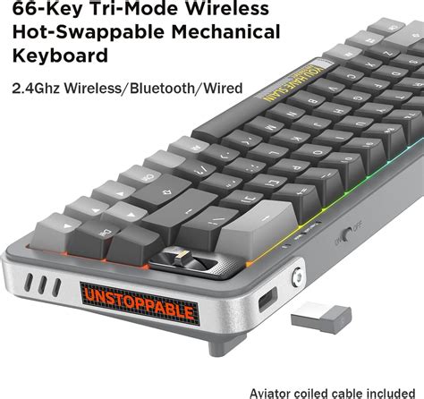 Buy Yunzii Royalaxe Y Hot Swappable Wireless Mechanical Keyboard With Rgb Backlight