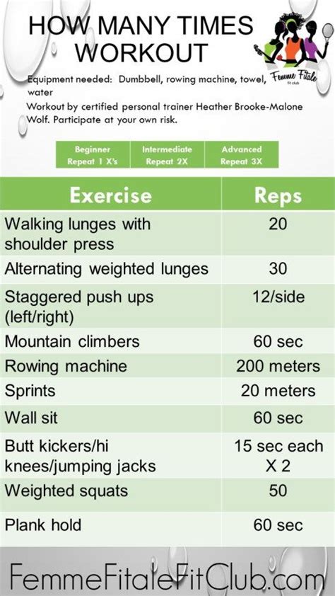 Workout Wednesday How Many Times Wednesday Workout Workout