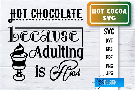 Hot Cocoa SVG Bundle Winter Designs Chocolate SVG V By Fly Design TheHungryJPEG