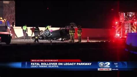 Woman Dies In Rollover Crash On Legacy Parkway Kutv