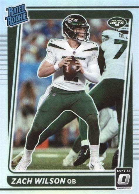 Zach Wilson Holo 202 Prices 2021 Panini Donruss Optic Football Cards