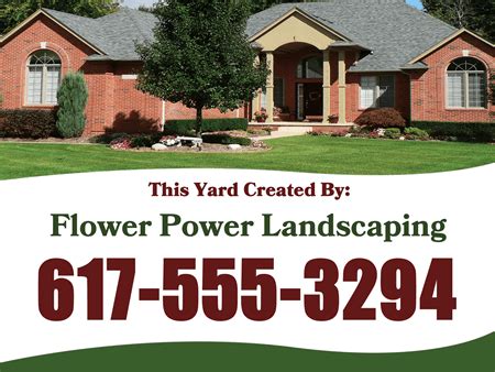 Landscaping Yard Signs - Custom Landscape Lawn Signs - Signazon.com