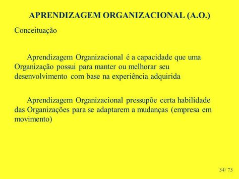 A Aprendizagem Organizacional Ocorre Quando Se Consegue Implementar