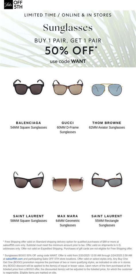 Saks Fifth Avenue February 2025 Coupons and Promo Codes 🛒