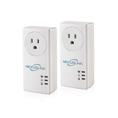 Nexuslink Powerline G Hn Powerline Adapter Pass Through Outlet