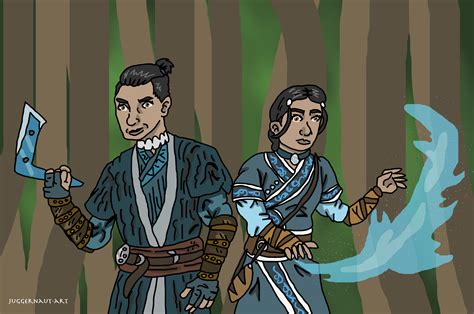 Sokka And Katara Live Action by Juggernaut-Art on DeviantArt