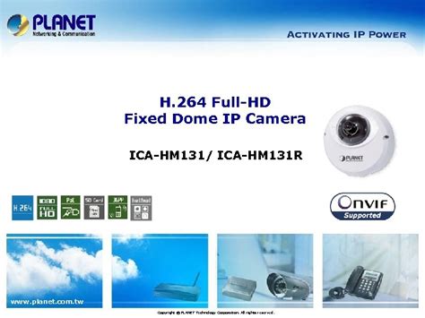 H 264 Full HD Fixed Dome IP Camera ICA HM