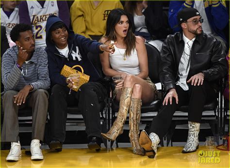 Kendall Jenner & Bad Bunny Sit Courtside at Lakers Playoff Game in Los ...