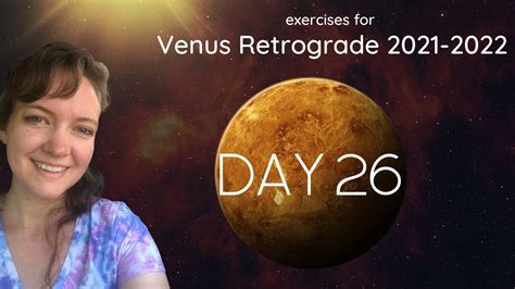 Working with Venus Retrograde 2022 DAY 26 - YouTube