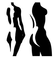 Nude Girl Body Vector Images Over