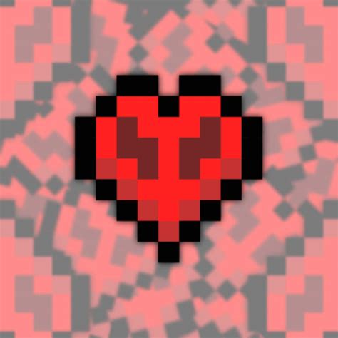 Minecraft Harcore Heart Patch Etsy