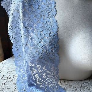 Periwinkle Blue Stretch Lace For Lingerie Headbands Garters Str Etsy