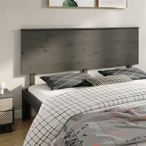 T Te De Lit Gris X X Cm Bois Massif De Pin Painshop