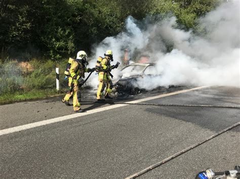 KFZ Brand Auf Der Autobahn Einsatzbericht Bottrop