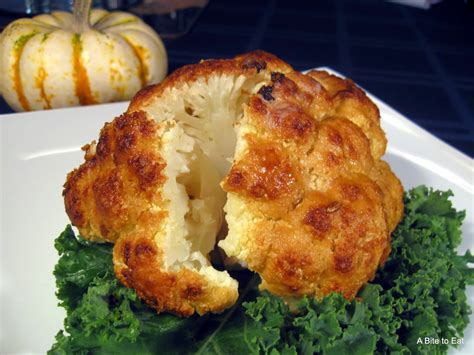 A Bite To Eat Dijon Roasted Whole Cauliflower Head