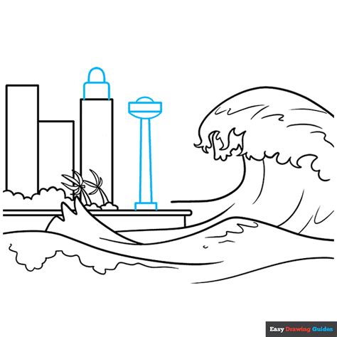 How to Draw a Tsunami - Really Easy Drawing Tutorial