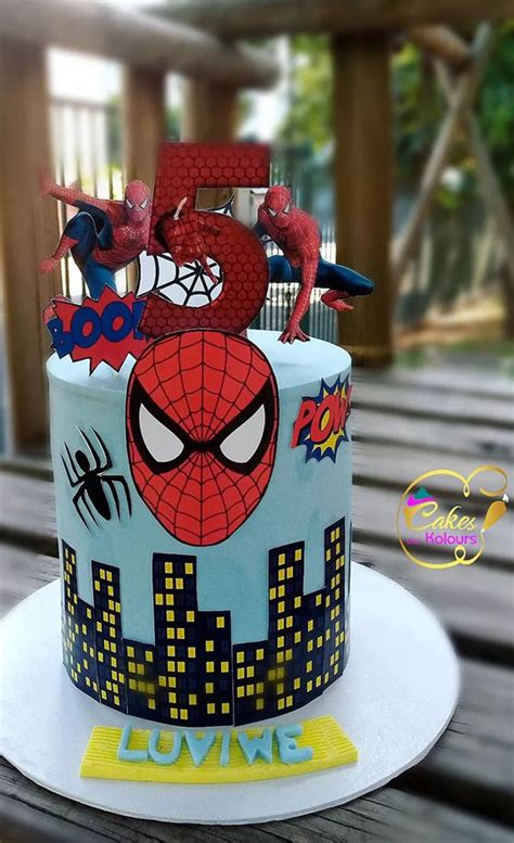 20 Spiderman Birthday Cake Ideas Light Blue Spiderman Cake