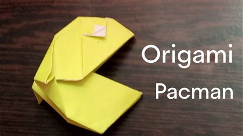 Origami Pacman How To Make Origami Easy Pacman In 2022 Origami Easy How To Make Origami