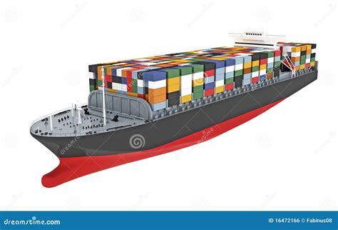 Illustration Of A Cargo Ship Stock Illustration Illustration Of