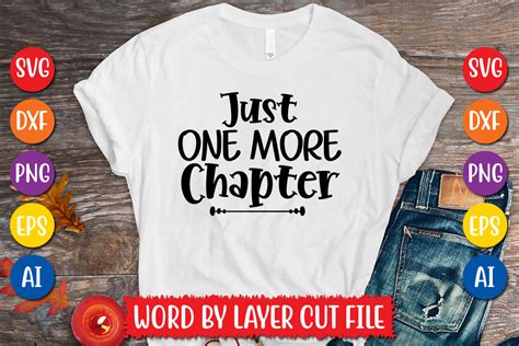 Just One More Chapter Svg Design Graphic By Megasvgart Creative Fabrica