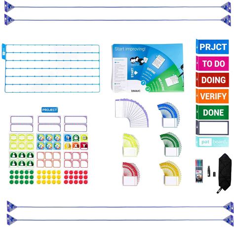 Patboard Lean Dmaic Kaizen Board Full Tool Set Magnetic Project