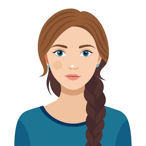 Premium Vector A Beautiful Girl Vector Illustration