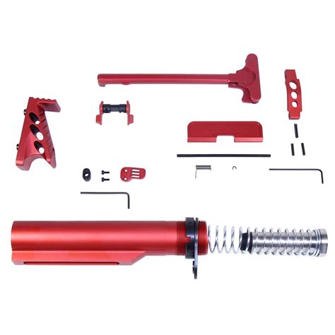 AR-15 Accessory Accent Kit (Anodized Red) » Guntec USA