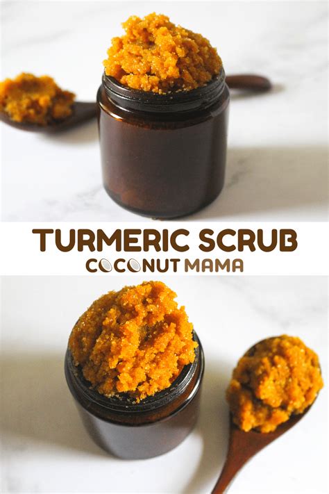 Skin Glowing Turmeric Scrub Recipe The Coconut Mama