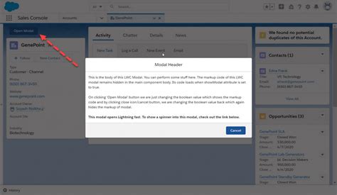 Create Modal Popup Overlay Box In LWC Salesforce CafeForce