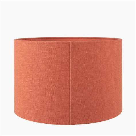 Lino Cm Cinnamon Self Lined Linen Drum Shade Zurleys